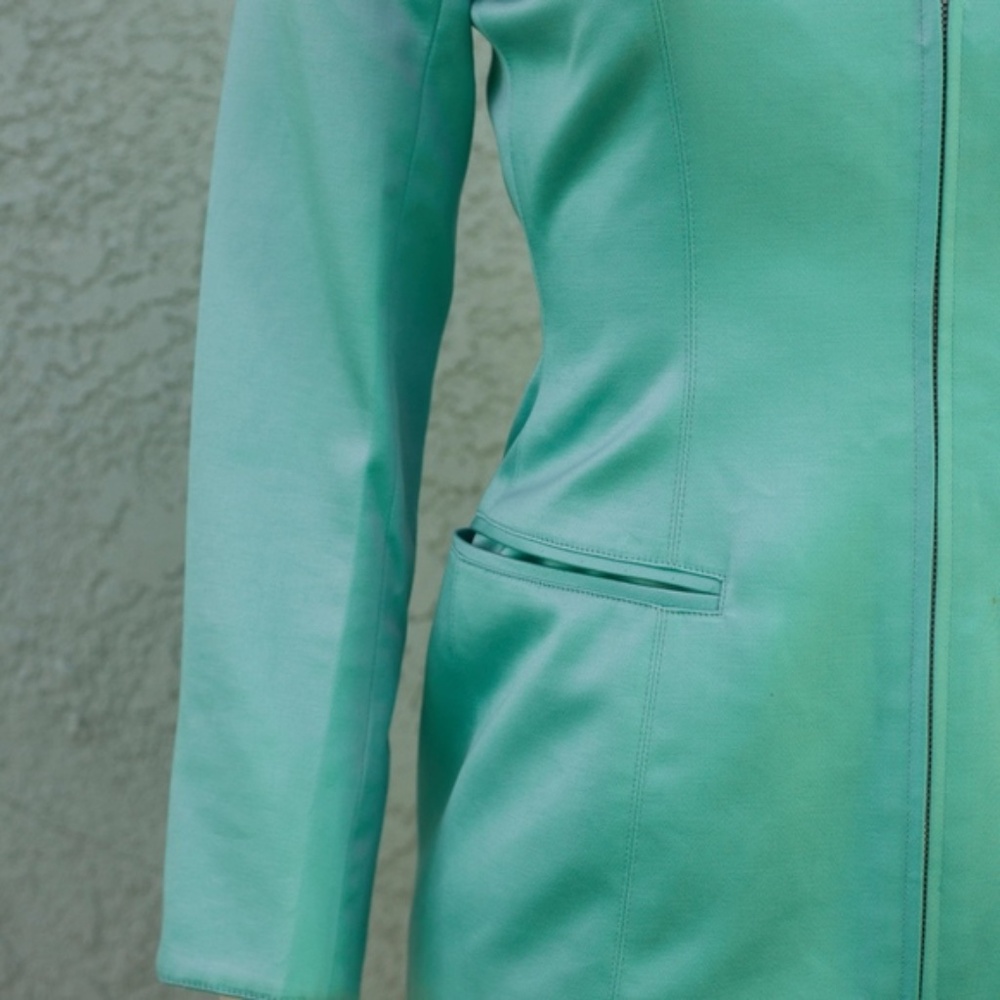 Light turquoise | Mint vintage Calude Montana Jacket - Picture 5 of 8